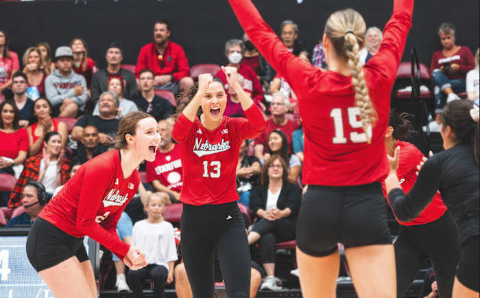 2023 Nebraska volleyball at Stanford